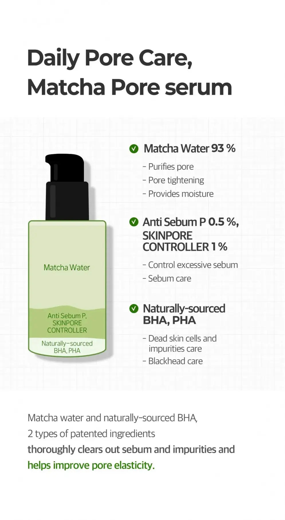 Super Matcha Pore Tightening Serum Some By Mi