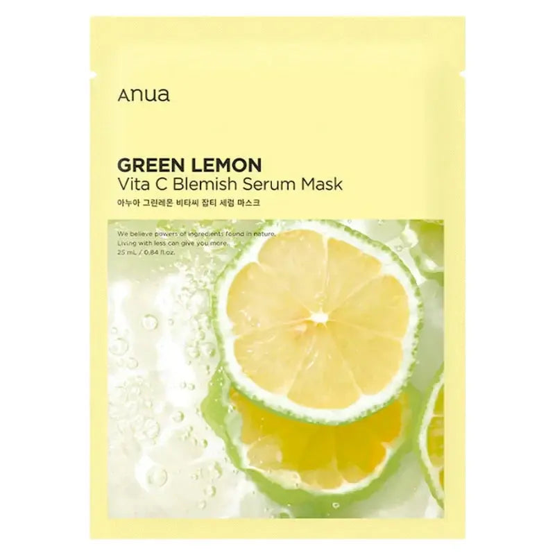 Green Lemon Vita C Blemish Serum Mask Anua
