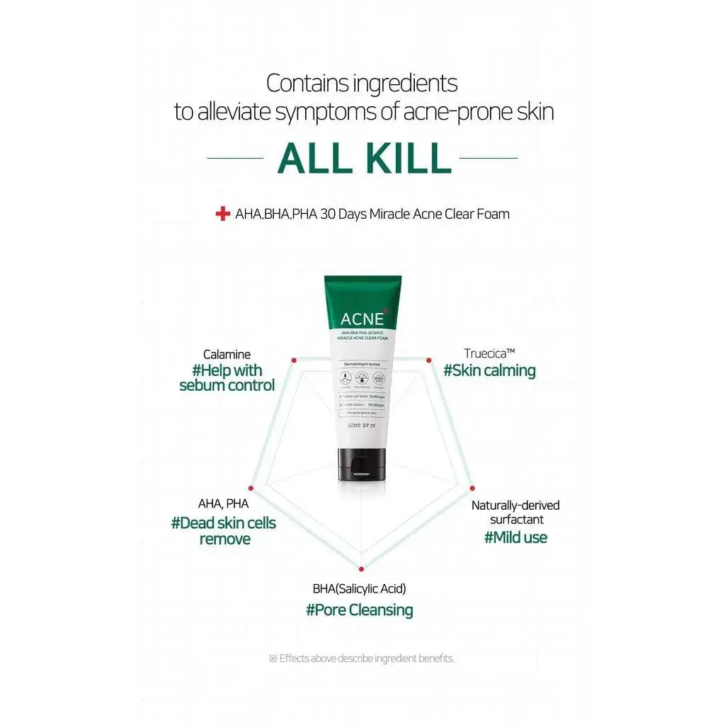 AHA BHA PHA 30 Days Miracle Foam Some By Mi