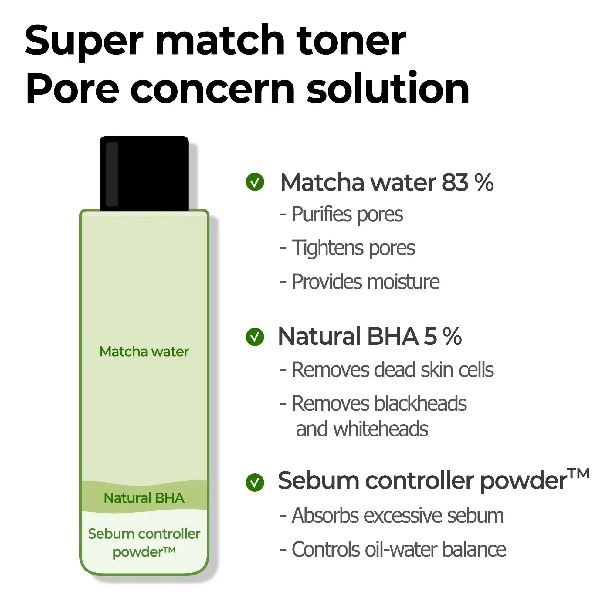 Super Matcha Pore Tightening Toner Some By Mi
