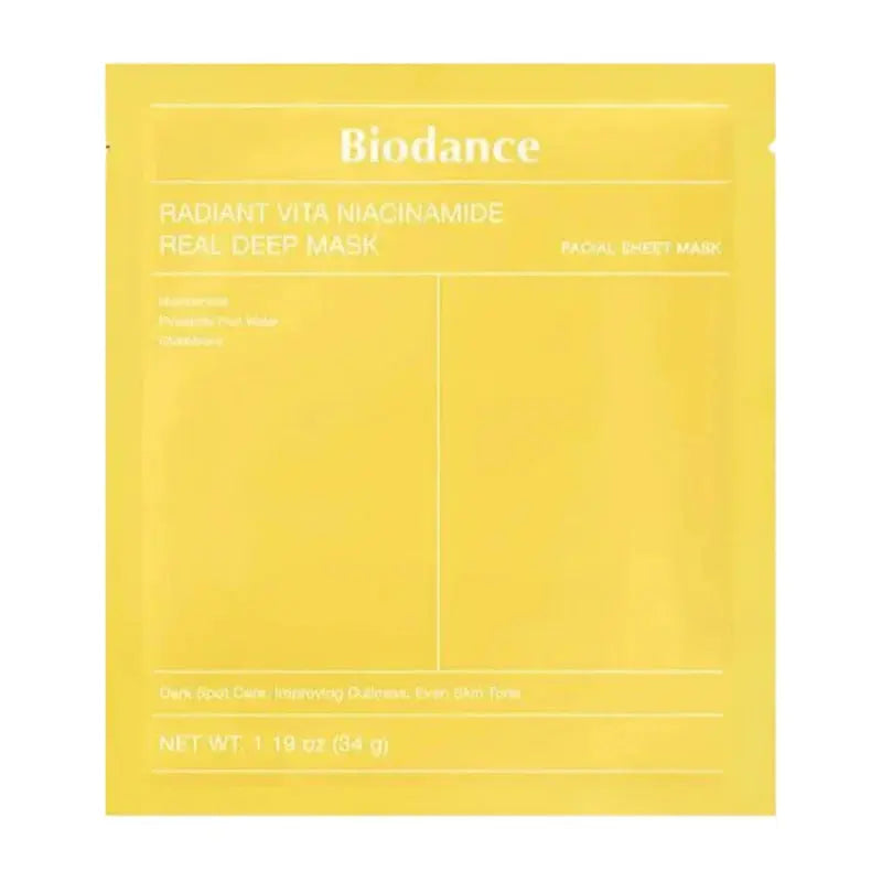 Radiant Vita Niacinamide Real Deep Mask (1 stk.) Biodance