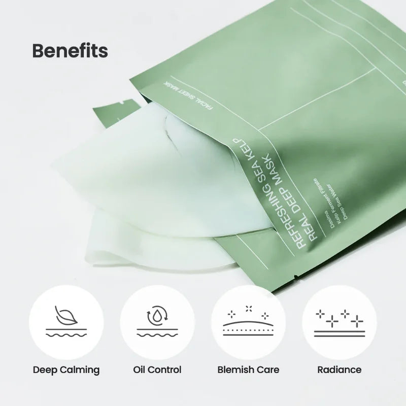 Biodance - Refreshing Sea Kelp Real Deep Mask (4 stk.)