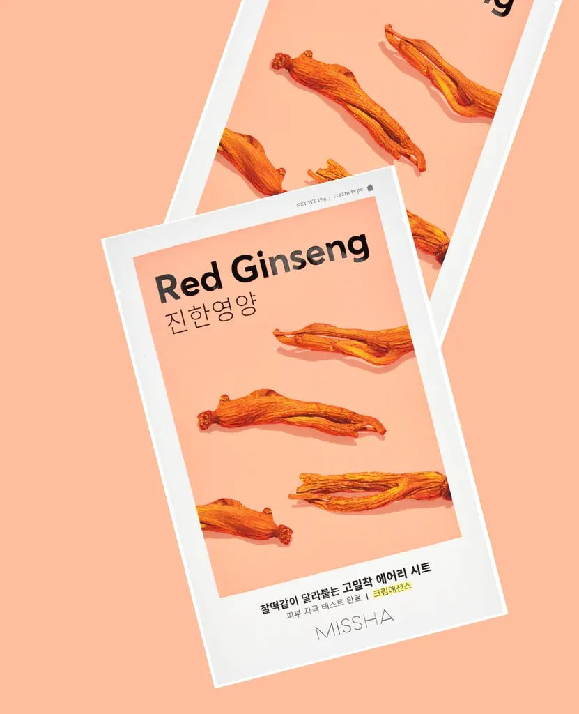 Missha - Airy Fit Sheet Mask - Red Ginseng