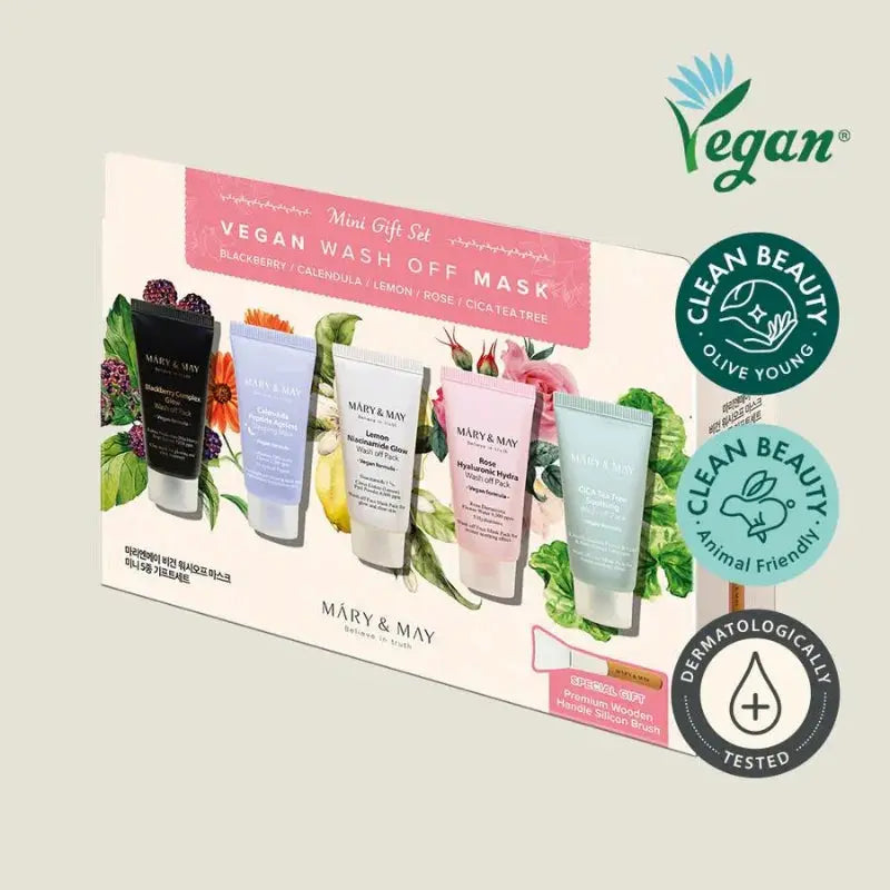 Vegan Wash Off Mask Mini Gift Set Mary & May