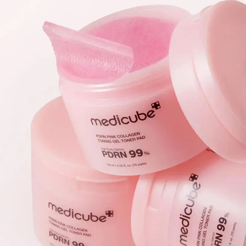 Medicube – PDRN Pink Collagen Toning Gel Toner Pads (Beskadiget Emballage) Medicube