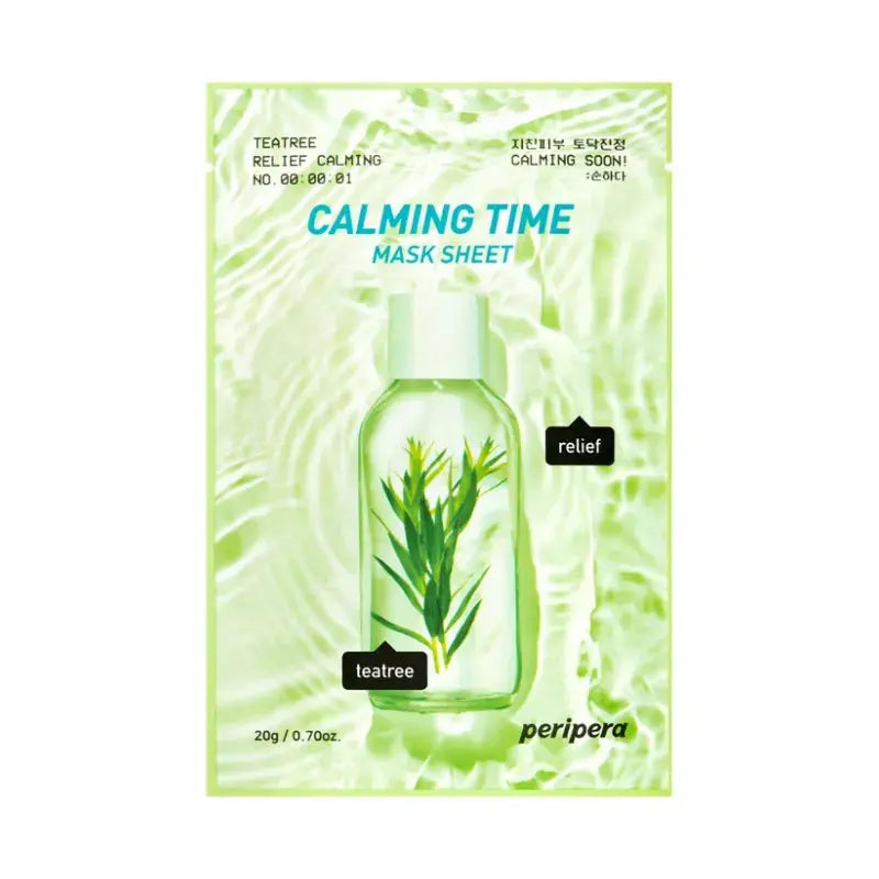 Peripera - Calming Time Mask Sheet - Teatree Relief Calming PERIPERA