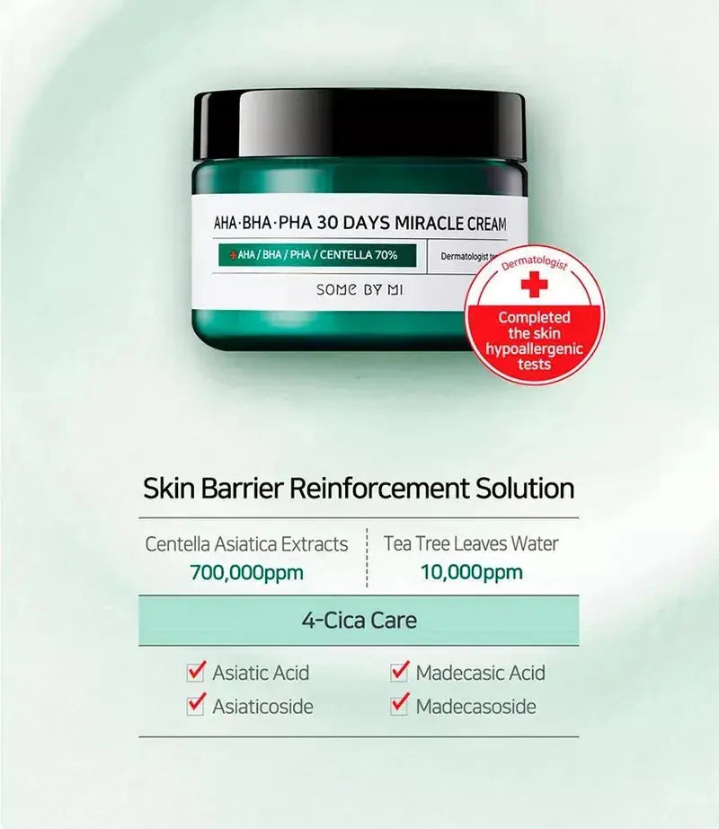 AHA BHA PHA 30 Days Miracle Cream Some By Mi