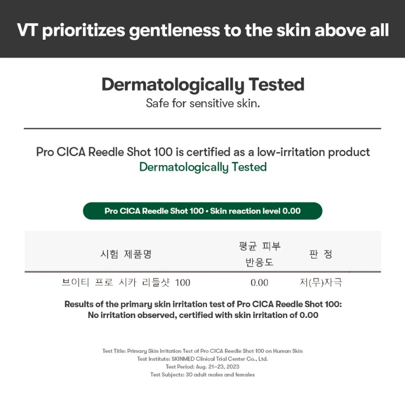 VT Cosmetics - Pro Cica Reedle Shot 100