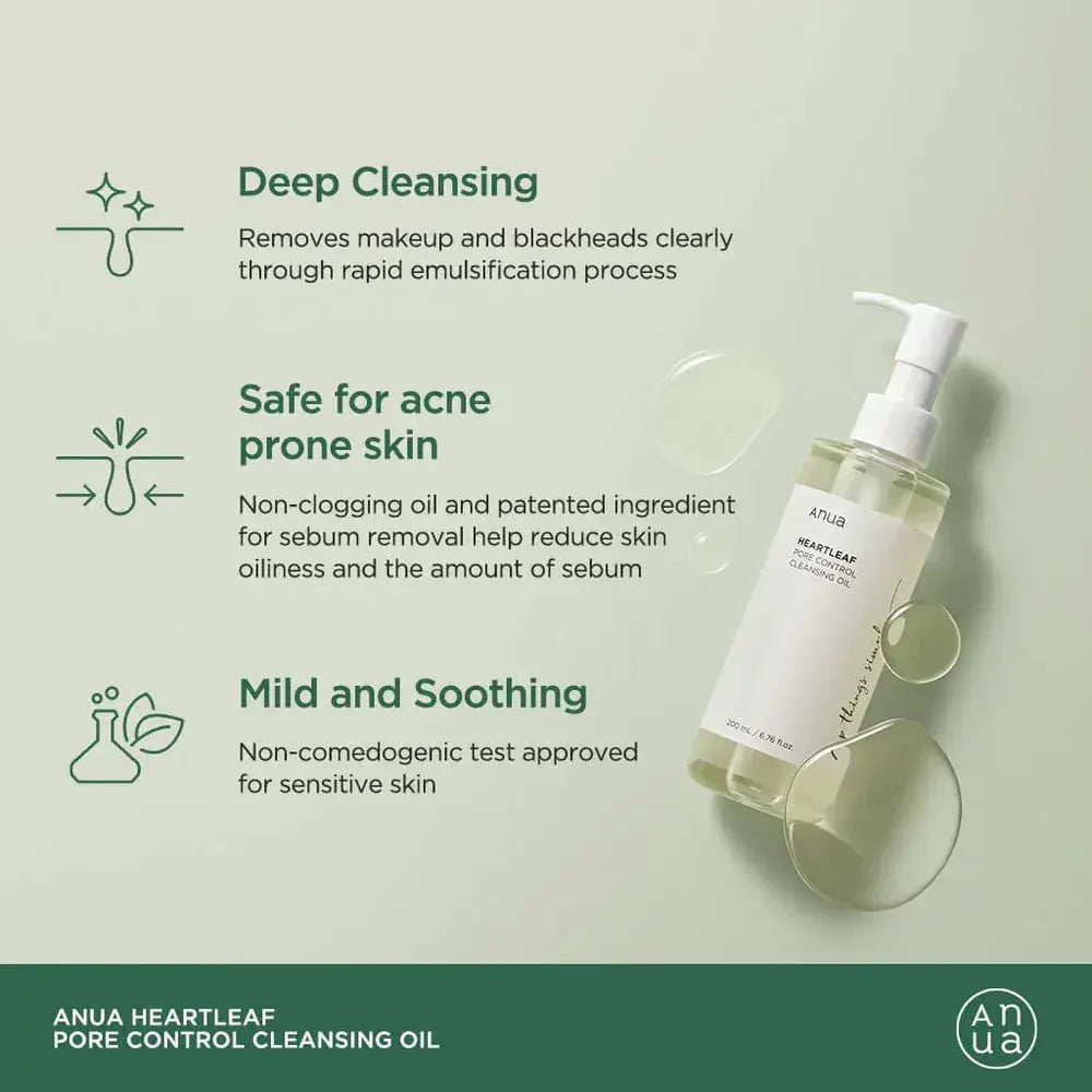 Heartleaf Pore Control Cleansing Oil Anua