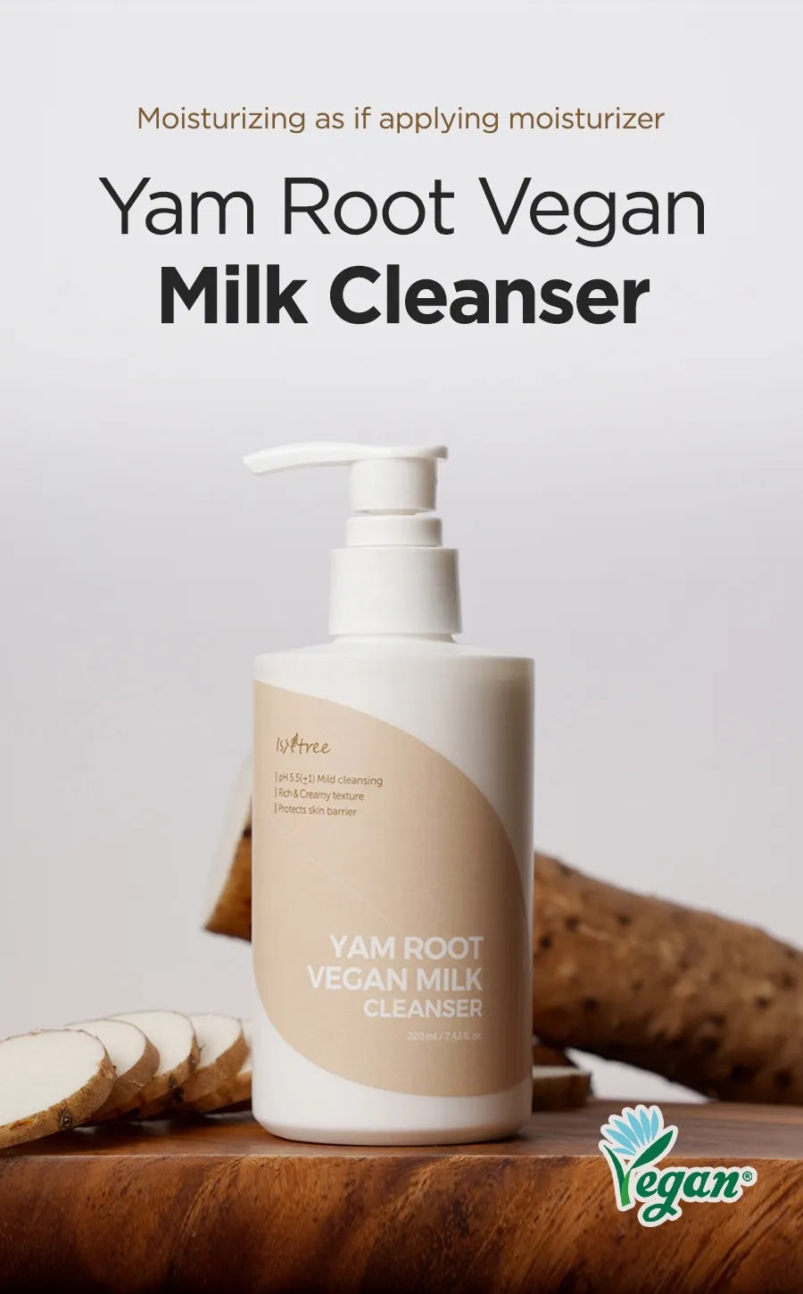 Isntree - Yam Root Vegan Milk Cleanser