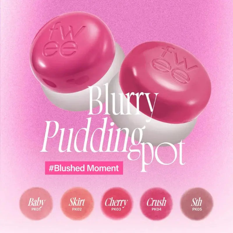 fwee - Lip&Cheek Blurry Pudding Pot (#PK03 Cherry) FWEE