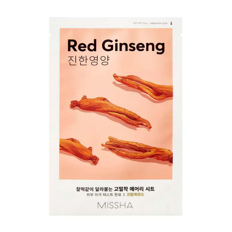 Missha - Airy Fit Sheet Mask - Red Ginseng