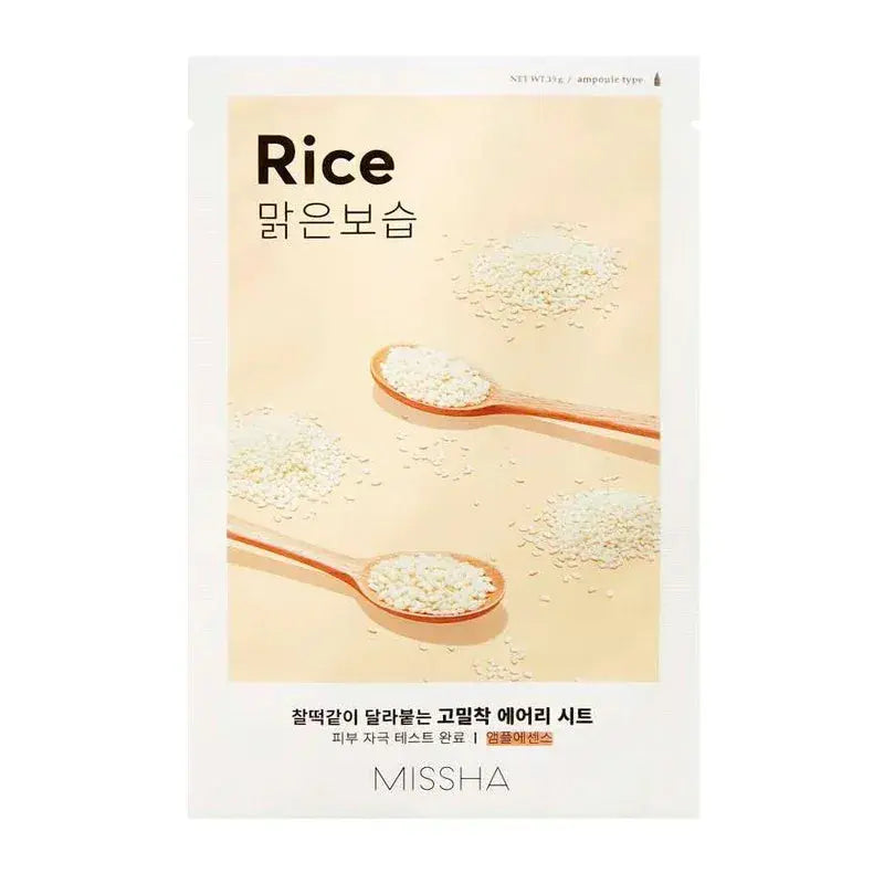 Missha - Airy Fit Sheet Mask - Rice MISSHA