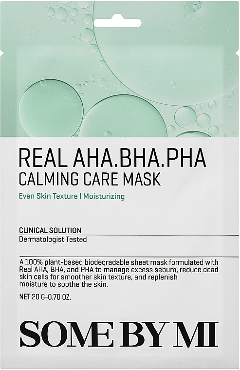 Some By Mi - Real AHA BHA PHA Calming Care Mask