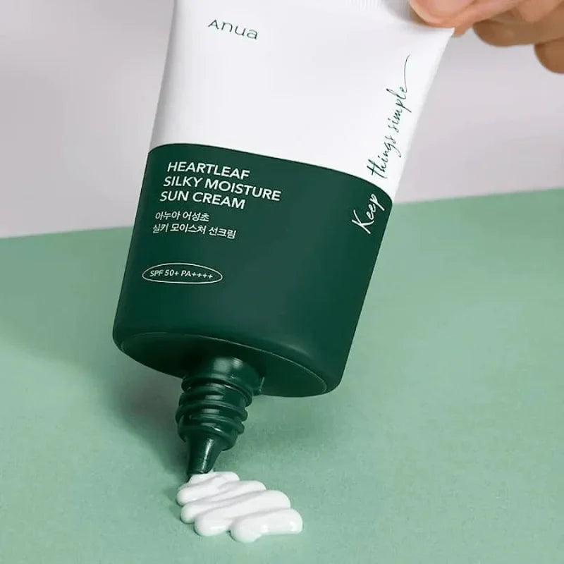 Anua - Heartleaf Silky Moisture Sun Cream SPF50+ PA++++