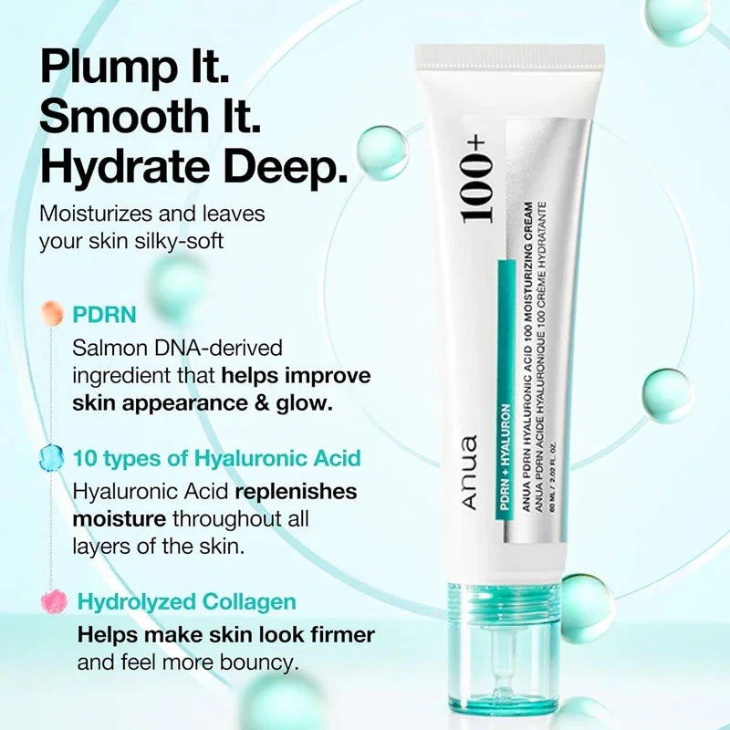 Anua – PDRN + Hyaluronic Acid 100 Moisturizing Cream