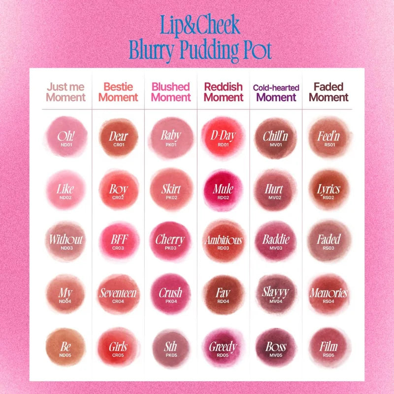fwee - Lip&Cheek Blurry Pudding Pot (#CR02 Boy)